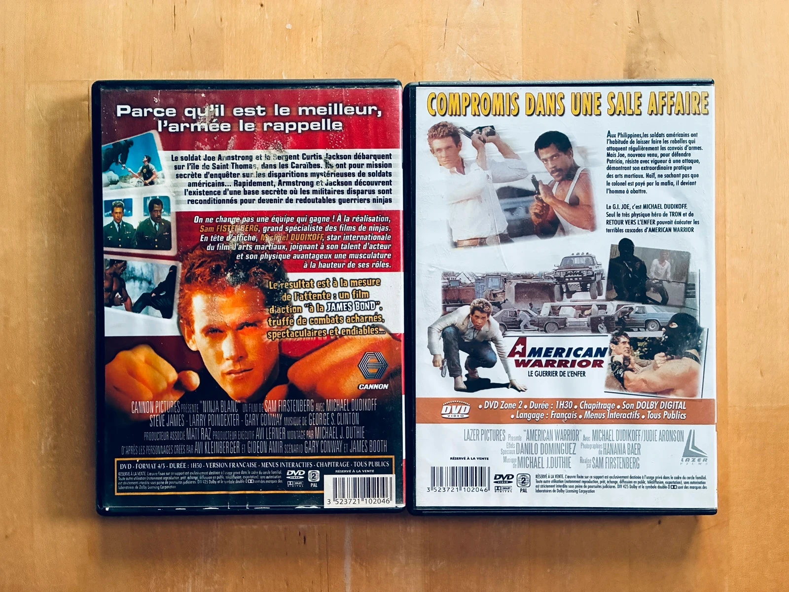 Lote 2 DVD: American Warrior y El Ninja Blanco. – photo 2